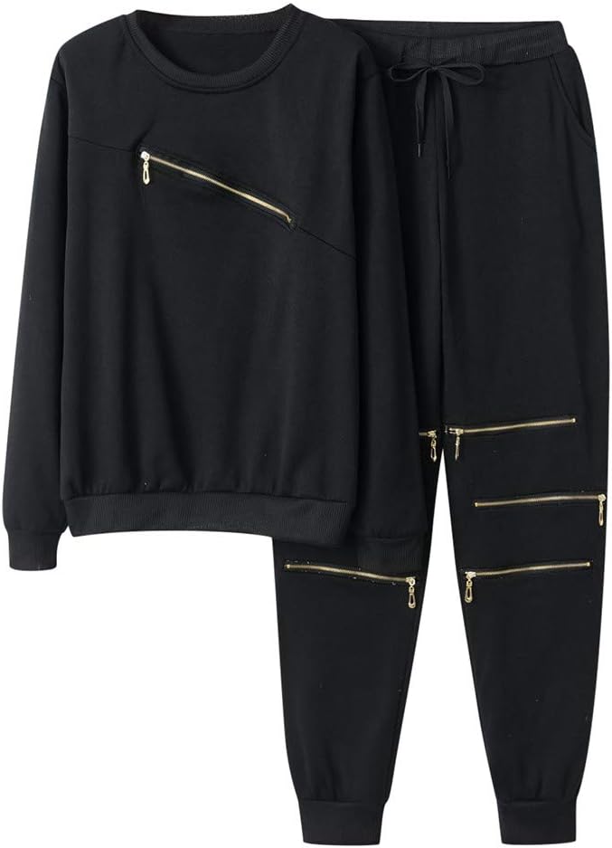 monochrome sweatsuit