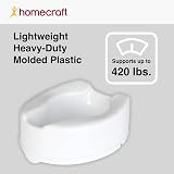 Homecraft Savanah Raised Toilet Seat Elongated 150 mm White view 6