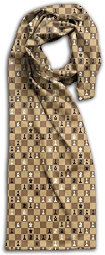 Chess Oblong Extra Long Women Scarf Vibrant For Head Scarf Unisex Scarves