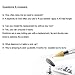 NMKL38 Dual Ended Wax Nail Rhinestones Picker Pencil Nail Art Design Dotting Pen Crystal Diamond Acrylic Handle Manicure Gem Pick Up Applicator Tool with Storage Case (Clear)