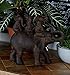 Deco 79 Polystone Elephant Decorative Sculpture Home Decor Statue, Accent Figurine 10