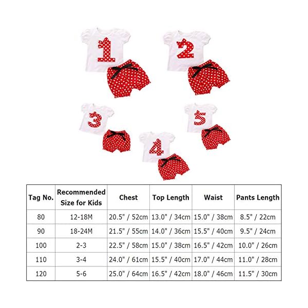 Toddler Baby Girls Birthday Outfit Short Sleeve Tops + Polka Dot Pants Summer Shorts Cake Smash Clothes for Photo Shoot - Image 8