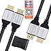 Reos Gear 5FT Premium Certified HDMI Cables 2-Pack Plus Coupler | Perfect for 4k HDR Gaming, Movies and ARC | HDMI 2.0b (4K @ 60Hz) High Speed 18Gbps | Gold-Plated Connectors and Slim Cables