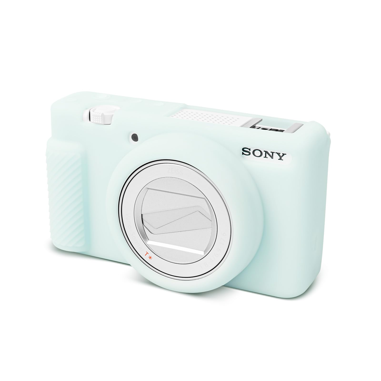 Photo 1 of Rieibi ZV-1F Camera Case, Soft Silicone Protective Case for Sony ZV1F/ZV-1M2/ZV-1 Mark II Vlog Camera, Lightweight ZV1F Cover - Light Green