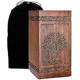 Handcrafted Wooden Cremation Urns for Human Ashes