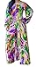 Jiujiuyi Women's Long Sleeve Floral Print Blouson Wide Leg Jumpsuit Playsuit