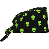 Working Cap Scrub Cap with Sweatband Adjustable Unisex Women Tie Back Hat Nurse Surgical Caps
