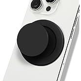 TTangrip Cell Phone Accessory Compatible with Magsafe Magnetic Black Collapsible Mobile Phone Grip Stand Holder for Smartphone Tablet