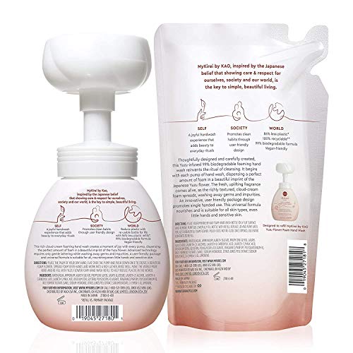 MyKirei by KAO Foaming Hand Soap with Japanese Yuzu Flower, Nourishing