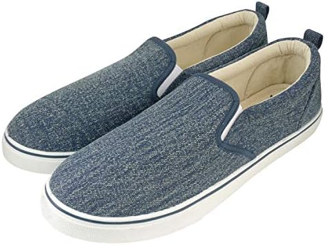 Amazon Co Jp ジップコーポレーション プリントスリッポンメンズ デニムブルー L 602 ホーム キッチン