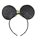 DRESHOW Mickey Ears Headbands Sequin Hair Band Accessories for Women Girls Cosplay Party