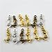 Julie Wang 100 Pieces Mixed Alloy Mermaid Back Charms Small Size for Bracelet Necklace Pendant Jewelry Making 4 Colors