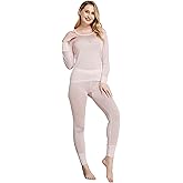 Viamulion Women's Pure Mulberry Silk Knitted Thermal Underwear Set