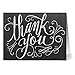 Note Card Cafe Thank You Cards with Kraft Envelopes | 36 Pack | Rustic Chalkboard Thank You | Blank Inside, Glossy Finish | for Greeting Cards, Occasions, Birthdays, Gifts