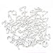 BEADNOVA Letter Charms Initial Alphabet Charms Assorted for Jewelry Making (Silver, 100pcs)