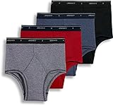 Jockey 4-pk. Assorted Full Rise Brief 44 Red/blue/black/grey