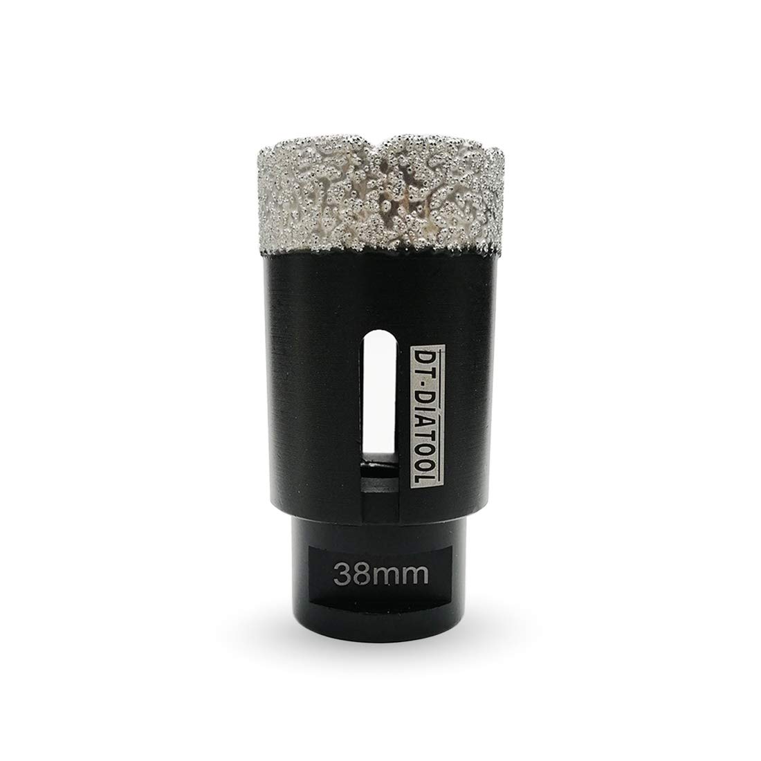 DT-DIATOOL Diamond Drill Bit 38mm Hole Saw for Dry Drilling Tile Porcelain Marble Ceramic Granite 75mm Length