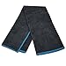 Yoga Mate Soft, Sweat Absorbent, Non-Slip Bikram Yoga Hand Towel, Gray | Blue Trim