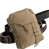 Xcoser Rey Bag Brown Canvas Rey Sidebag with PU Belt Cosplay Accessories