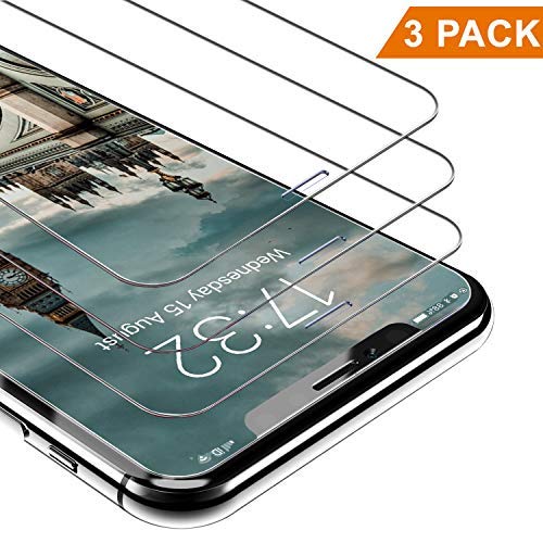 Emmabin [3 Pack] iPhone X Screen Protector, Emmabin 0.26mm 9H Tempered Shatterproof Glass Screen Protector Anti-Shatter Film for IPhone X ( iPhone 10 ) [3D Touch Compatible]