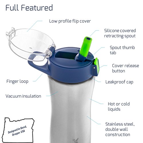 Stainless Steel Insulated Water Bottle 20oz Hydro Liquid Flask Filter