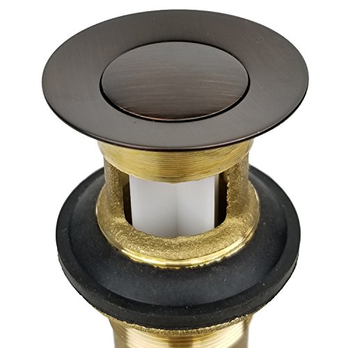 Laguna Brass 2310BZ Bathroom Sink Metal Pop-Up Drain Assembly with Lift Rod and Overflow, Brushed Bronze Finish - Thumbnail 2