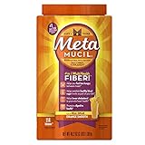 Metamucil Daily Fiber Supplement, Orange Smooth Sugar Psyllium Husk Fiber Powder, 114 Doses