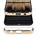 kwmobile Case Compatible with Samsung Galaxy J5 Pro 2017 (International Version) - Shockproof Hard Back Cover with Chrome Frame - Black