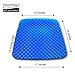 Gel Seat Cushion & Non-Slip Cover; Honeycomb Egg Crate Design Sitter Absorbs Pressure Points, Orthopedic Memory Foam Helps Back, Tailbone & Sciatica Pain Relief; Office Chair, Car Seat,Wheelchair