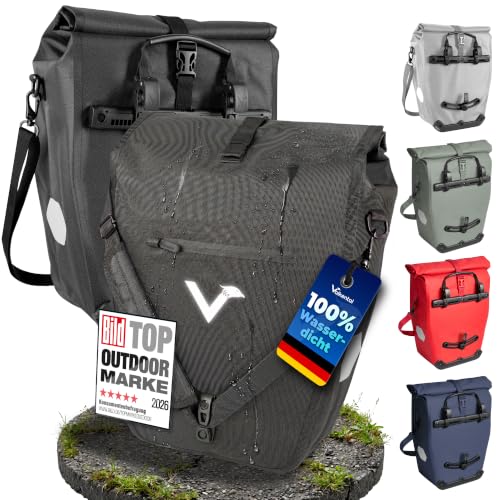 Valkental Gepäckträgertasche 28L, Abschließbar & PVC-frei