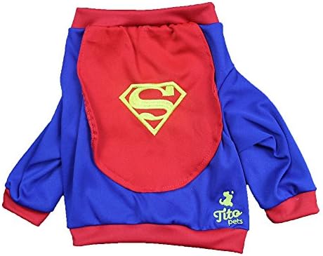 Tito Pets - Puppy/Cat Costume - Canis Hero Superman (S)