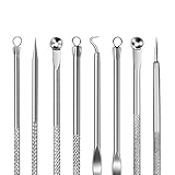4 PCS Blackhead Remover Kit,Comedone Extractor Tool,Anti-microbial Double-side,Treatment for Blemish, Whitehead Popping, Zit Removing for Risk Free Nose