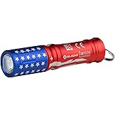 OLIGHT i3E EOS PMMA TIR Lens AAA EDC Flashlight 90 Lumens Compact Keychain Flash Light for Night, Camping (Stars & Stripes Edition)