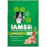 IAMS PROACTIVE HEALTH Minichunks Premium Adult Dry Dog Food (1) 30 Pound Bag; Veterinarians Recommend IAMS; Chicken Is #1 Ingredient