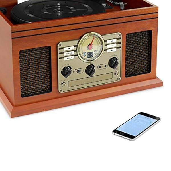 Victrola Tocadisco 6 en 1 Bluetooth CD Radio Casette - Imagen 4