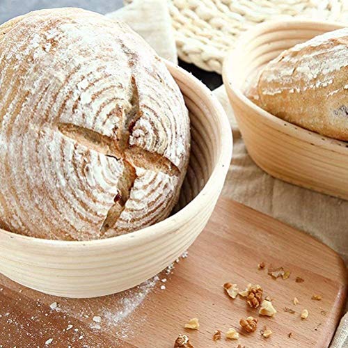 2 Pack Sourdough Proofing Baskets Set 6 Inch Dough Proofing Rising
