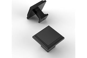 Amerdeco 10 Pack 1.3 Inch(32MM) Cabinet Knobs, Matte Black for Dresser & Bathroom Cabinets ZH0001MBK