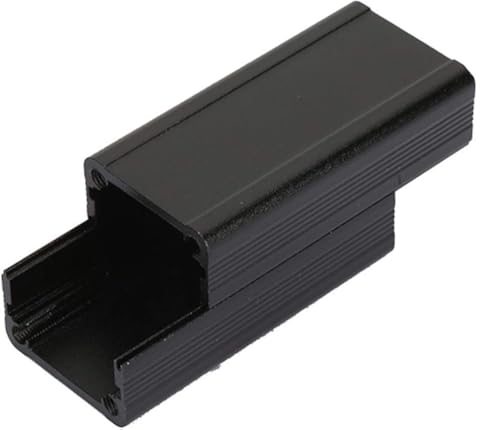 Caja de refrigeración de aluminio, carcasa de aluminio negra Carcasa de placa de circuito impreso Caja de refrigeración electrónica para productos electrónicos Instrumentos de suministro de energía mó