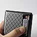FIREDOG Cigarette Case Holder w/Built-in Flameless Electronic Rechargeable USB Lighter (Silver)