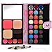 Ecvtop Professional Makeup Kit Eyeshadow Palette Lip Gloss Eyebrow Powder Face Powder Blush Concealer,33 Color
