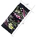 SuoSuo Jewelry Roll,Travel Jewelry Roll Bag,Black Silk Embroidery Brocade Jewelry Organizer Case with Tie Close
