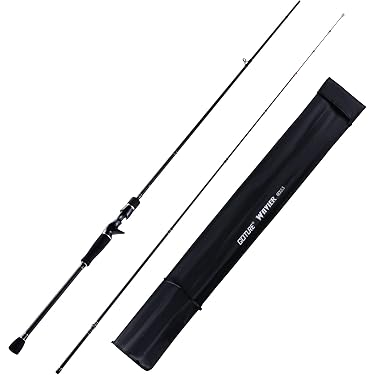 baitcasting rod with 2 tips KastKing Zephyr Dual-Tip Casting Rod Black