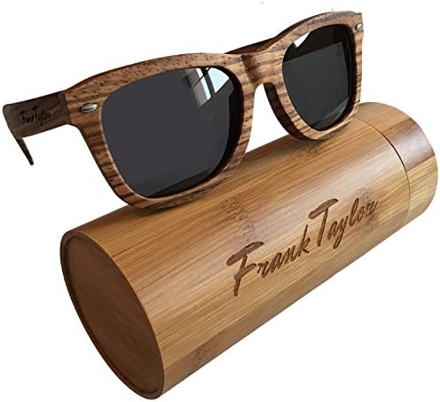 Handmade Wooden Sunglasses by Frank Taylor - 1 Year Warranty - Polarized - UV400