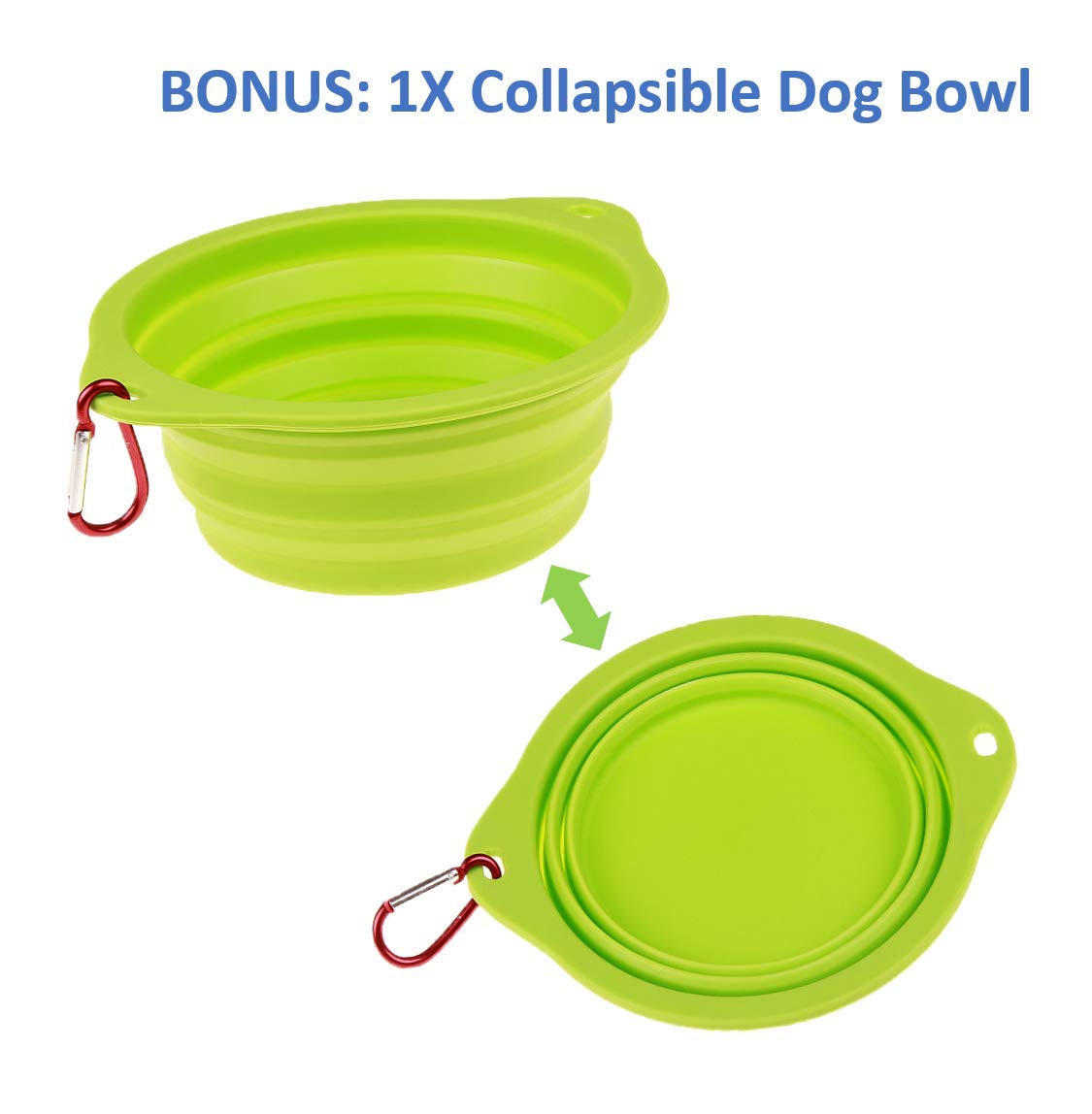 Heart Horse Hands Free Dog Leash with Dual Handle, Retractable Waist Dog Leash Extendible Bungee for up to 150 lbs Large Dogs for Running, Jogging or Walking