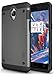 TUDIA OnePlus 3T / OnePlus 3 Case, OMNIX [Heavy Duty] Hybrid [Full-Body] Case with Front Cover and Built-in Screen Protector/Impact Resistant Bumpers for OnePlus 3T, OnePlus 3 (Metallic Slate)