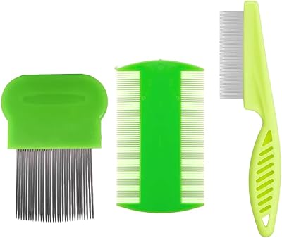 Aeuezxx 3 Pcs Double Sided Stainless Steel Hair Styling Combs Set