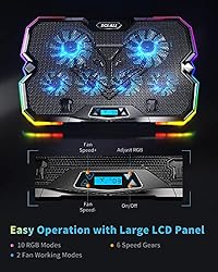KeiBn Upgrade Laptop Cooling Pad A13,KeiBn RGB