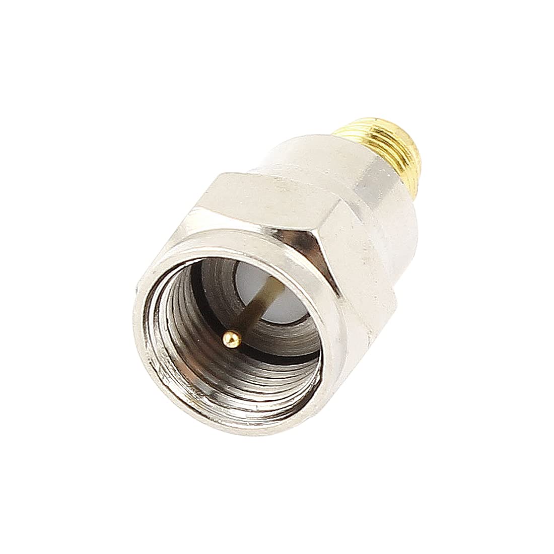 sourcing map F Type Male to SMA Female Jack M/F Straight RF Adapter Coax Cable Connector