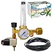 Co2 Regulator Hydroponics Emitter System with Solenoid Valve by Manatee Accurate and Easy to Adjust Flow Meter Made of Brass - Shorten up and Double Your Time for Harvesting!