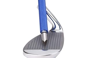 Bulex Golf Club Groove Sharpener, Re-Grooving Tool and Cleaner for Wedges & Irons - Generate Optimal Backspin - Suitable for U & V-Grooves